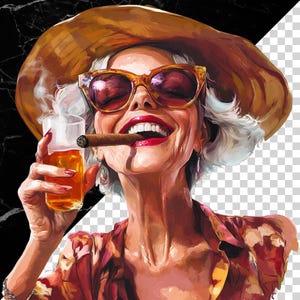 Grappige eigenzinnige senior dame clipart, happy oma clipart, ENKELE AFBEELDING, oudere vrouw, grappige oma, oude dame clipart, oude dame clip art, oude dame, clip art png
