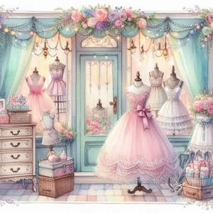 Lot de 12 images clipart dans la boutique Shabby Chic