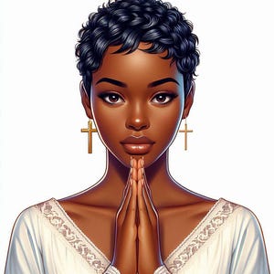 Prayer themed clipart for Christian planners, journals and scrapbooking