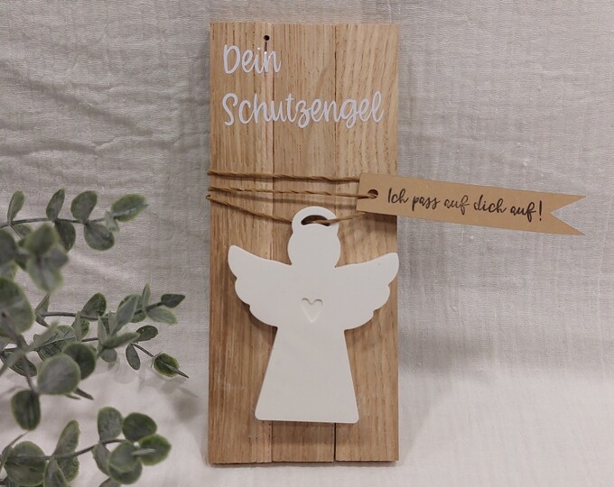 Schutzengel Münze Aus Bronze - Glückstaler 3,8cm Mit Geschenkbox