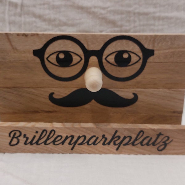 Brillenparkplatz aus Holz Klötzchen * Brillenablage * Brillenhalter * Brillenständer * Geschenk Mitbringsel aus Holz * Brillenträger