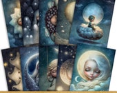 Celestial Art Prints: Mystic Sky Postcard Set (Digital Download)