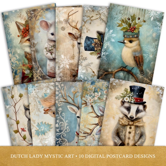 Winter Animals Greeting Card | Set of 10 Winter Animals Greeting Card | Set of 10