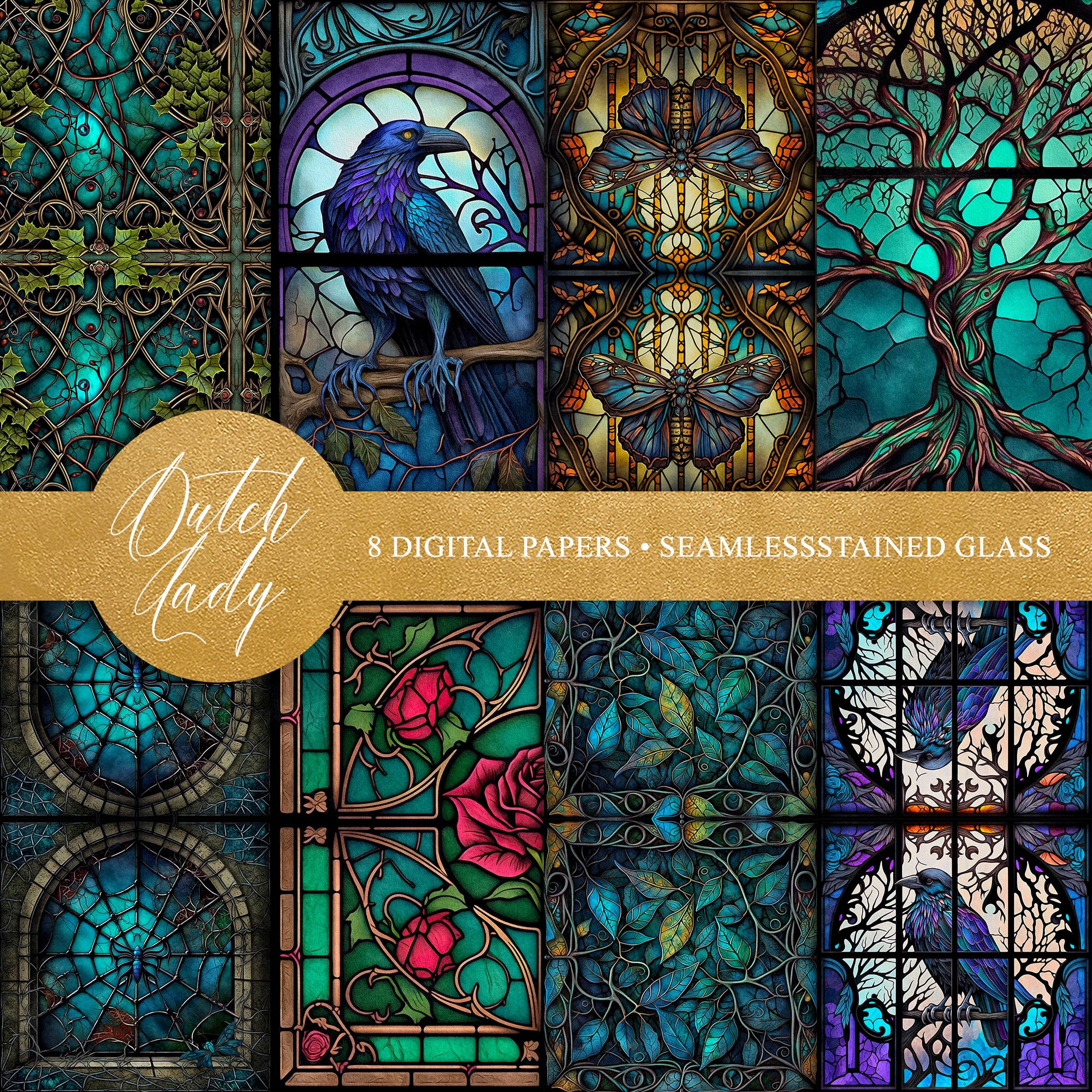 2. Divine Hues: Mystic Stained Glass Sanctuary