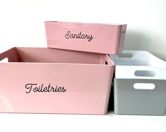 Mrs Hinch Inspired Personalised Storage Box for Home Organisation | Kitchen, Bathroom, Office, Bedroom, Cleaning, Organising, Clothes, Tidy