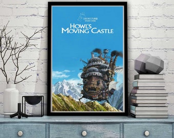 Howl's Moving Castle (2004) Japan Japanese Fantasy Action Alternative Artwork Art adventure animation anime artwork Movie Film Poster Print