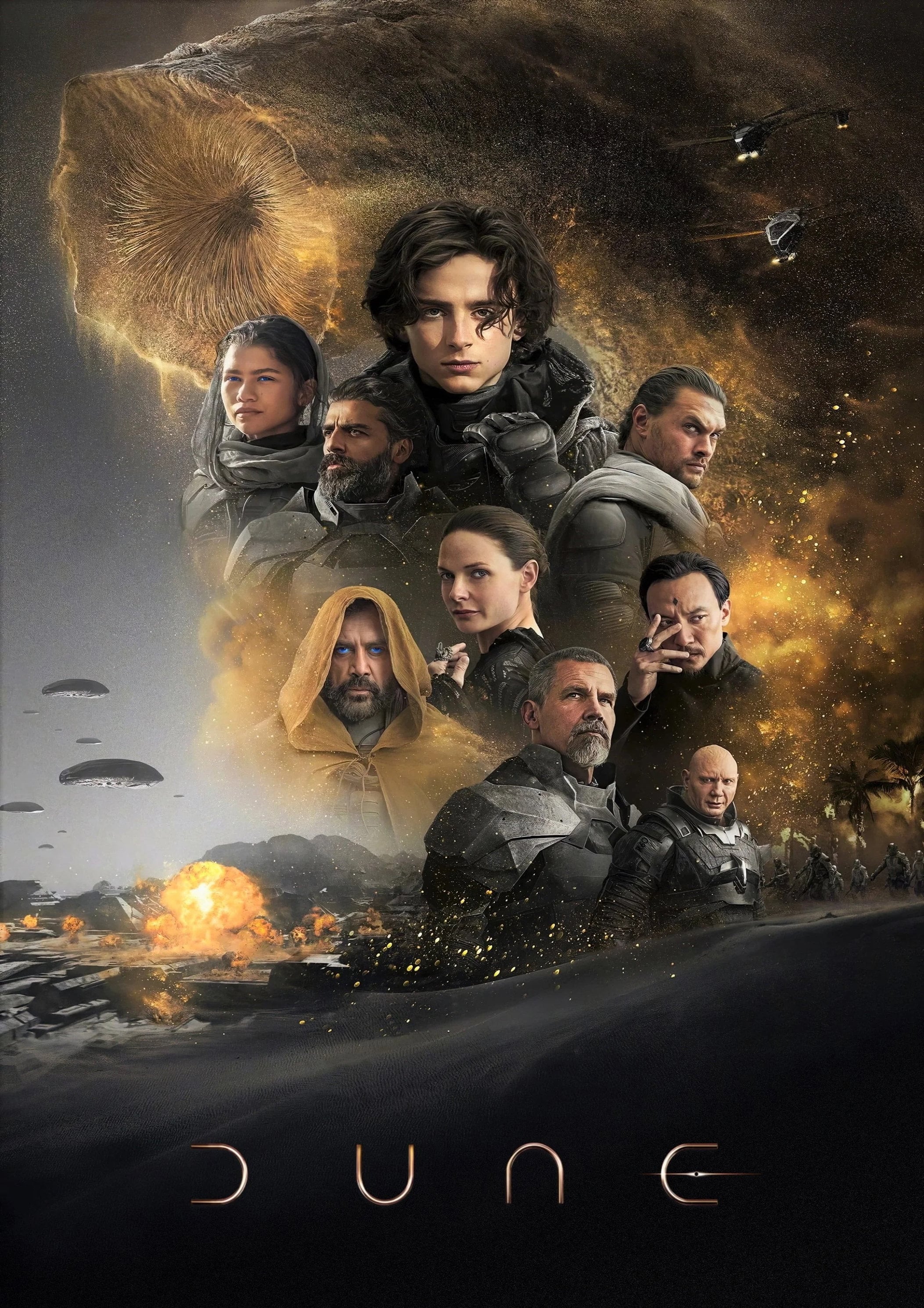 Dune 2021 Desert Travel Planet Sci Fi Classic Movie Film Poster