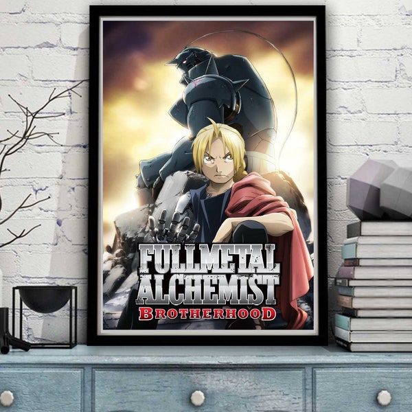 Fullmetal Alchemist  Brotherhood (2009) ,Suit ,armor , Japan ,Japanese ,Anime ,Animation ,Fantasy ,poster ,print ,TV Show ,Series