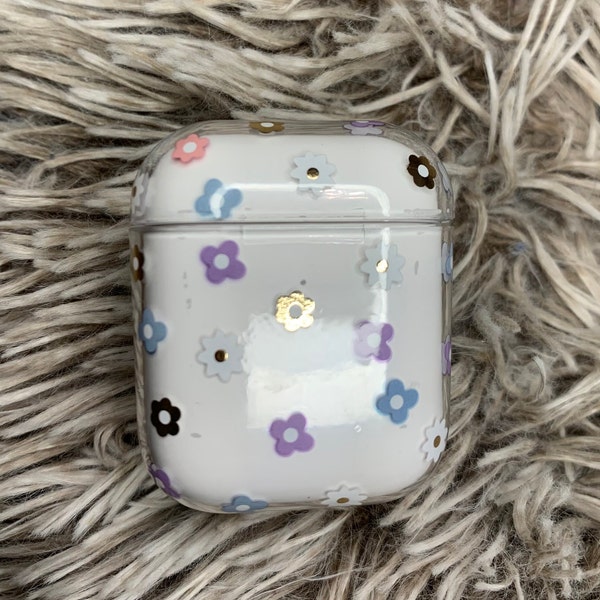 Cute Hard Plastic Protective Flower AirPod Case