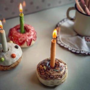 Donut Ceramic Candle Holder