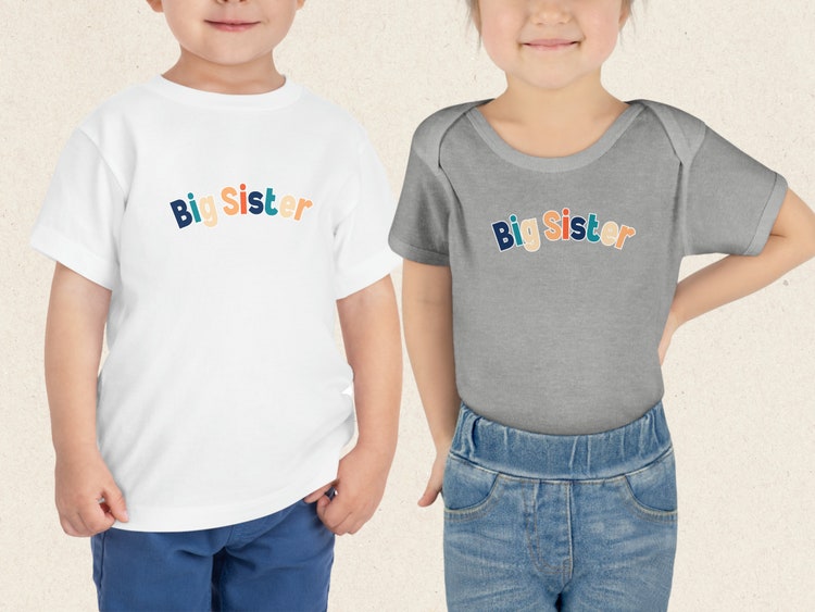 Big Sister Shirt And Bodysuits For Toddlers To Adults, Family Matching Shirt, Pregnancy Announcement Tops