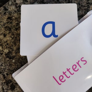 Alphabet Flash Cards for learning phonic sounds and beginning to blending words.