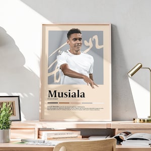 Jamal Musiala Fußball-Poster