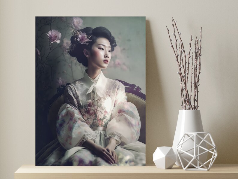 Fine Art Photography Poster of an Asian Woman. Aesthetic Wall Art. Etsy