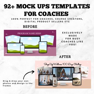 92++ Mockup Template for Coaches, Course Creator Mockups, Digital ...