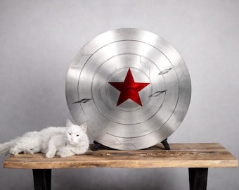 Bucky Barnes Captain America Shield, Metal Replica, Avengers Collectible