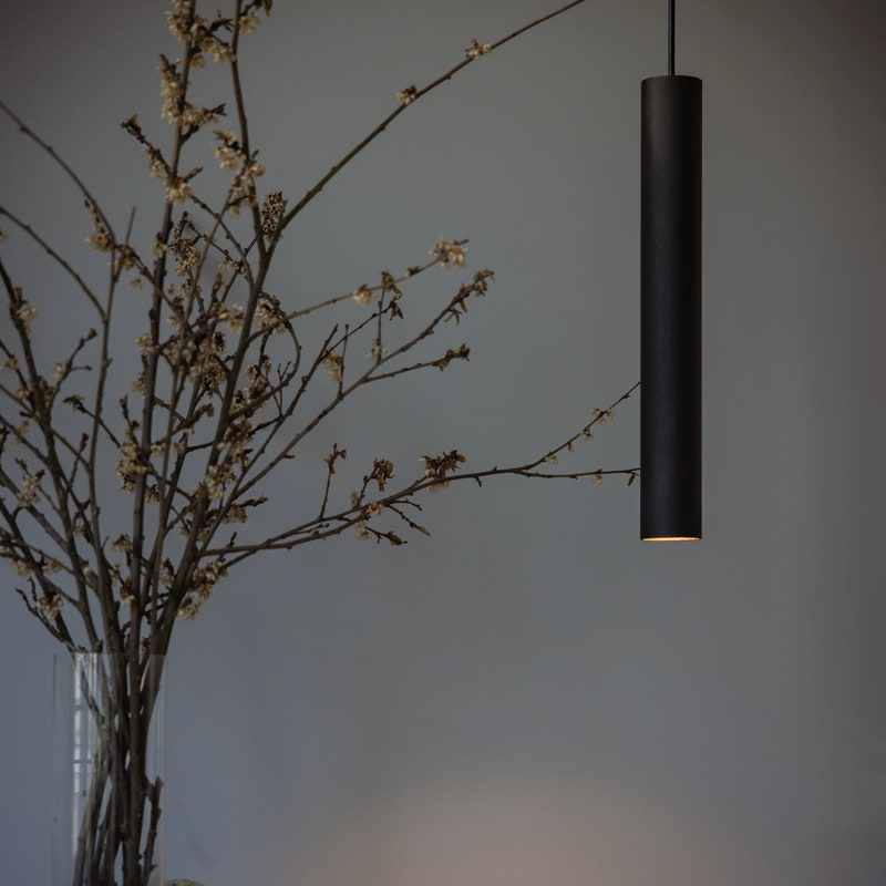 Cylinder Pendant Light - Etsy