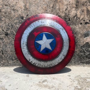 Winter Soldier Metal Prop Replica Shield Avengers Legend Captain America Shield | Gift For Fan, Cosplay Collectible Display piece