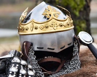 Helmet of Robert the Bruce - handcrafted Medieval| Historical Replica | Scottish Armor | Medieval Knight Helmet-Collectible Armo