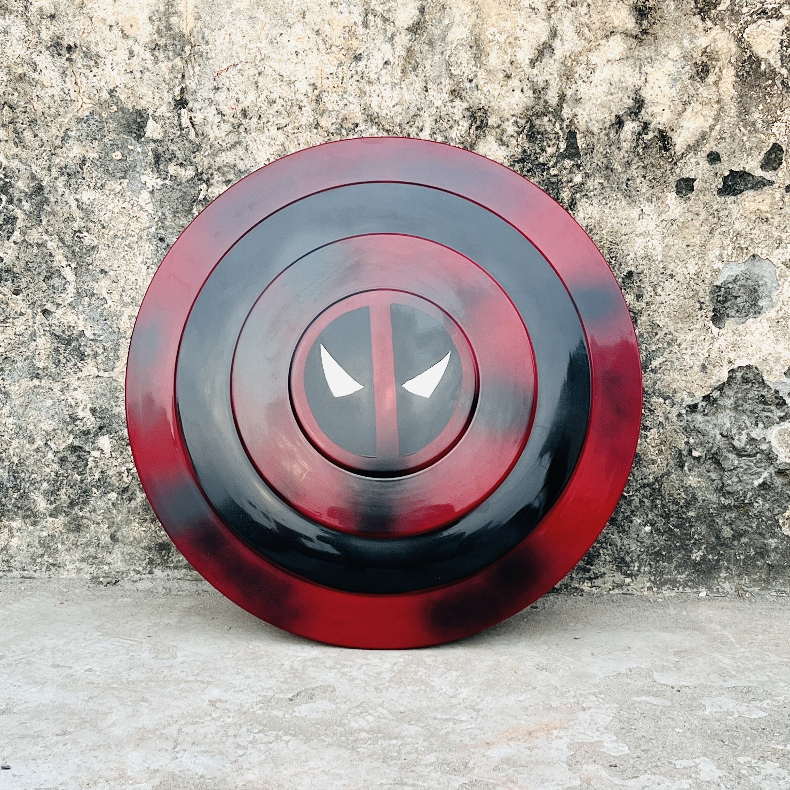 Captain Deadpool Shield, Hand-painted Steel Replica - Cosplay