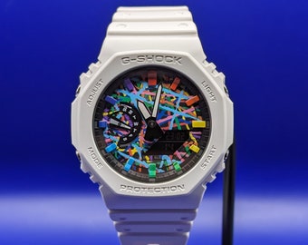 Casio G-shock GA2100 – Silver White | Custom Casioak | Men's Watch