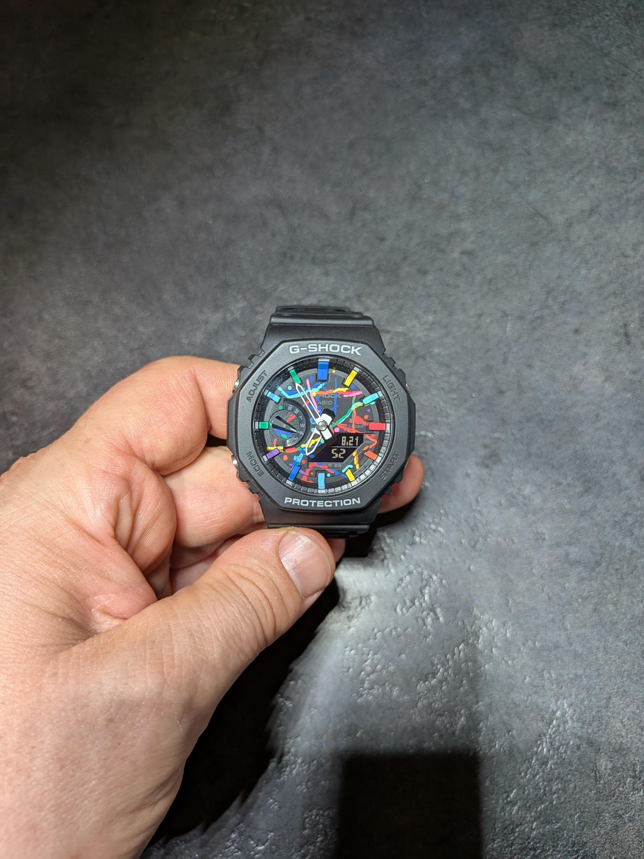 Black Metal Galaxy Limited Edition G Shock Casioak Galaxy Black - Main Image