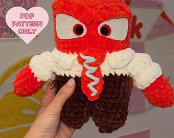 Crochet Anger Pattern PDF Download Beginner Friendly Amigurumi