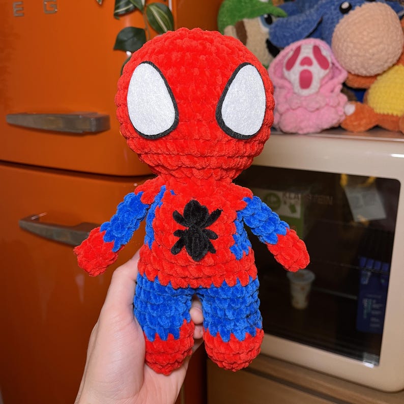 Crochet Spider-man Pattern PDF Download Beginner Friendly Amigurumi image 2