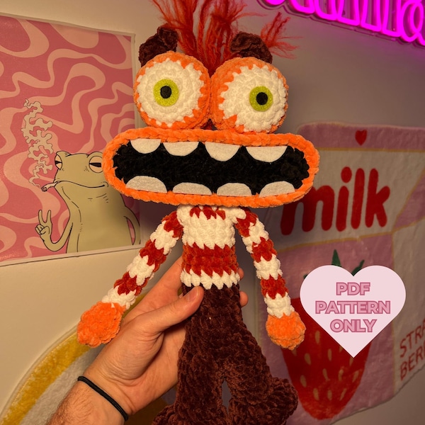 Crochet Anxiety Pattern PDF Download Beginner Friendly Amigurumi