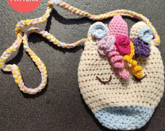 Unicorn Crochet Bag Pattern: Baby Girl Purse (PDF PATTERN)