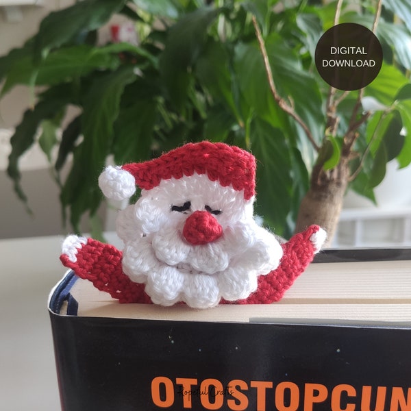 Santa Bookmark Crochet Pattern| Easy-to-Follow Crochet Pattern | Perfect for Christmas Gift| Beginner-Friendly