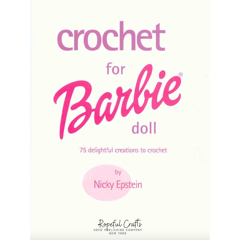 Vintage Crochet for Barbie Doll Pattern Book, PDF Download Crochet ...