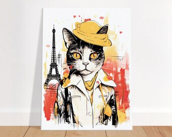 バリ絵画:猫のロマンス バリ絵画:猫のロマンス S11560192