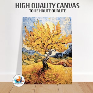 Van Gogh Wall art Mulberry Tree | fine art Canvas Print | vintage wall decor, impressionist art | oil painting Vincent Van Gogh