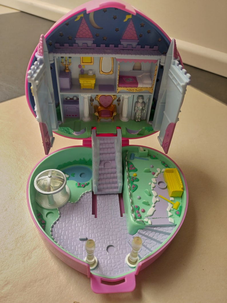Château Starlight Polly Pocket - Cœur 1992 - Jouet Vintage Occasion