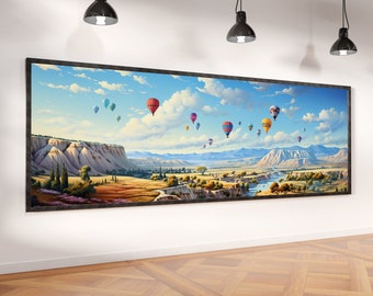 Nature Balloons, Panoramic Poster, Multiple Designs