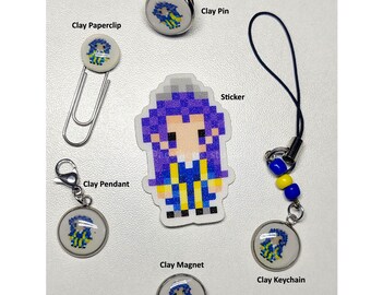 Diarios de boticario hechos a mano, baratijas de arcilla polimérica Jinshi / Mini imán para teléfono, llavero, clip, colgante, marcapáginas, llavero artesanal, 1 unidad