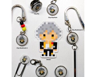 Baratijas de arcilla polimérica Caelus de Honkai Star Rail hechas a mano / Mini pin imán llavero clip colgante marcapáginas llavero artesanal 1u