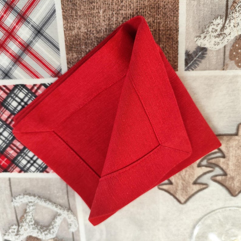 EledaHomeDecor Cotton Cloth Napkins - Thumbnail 4