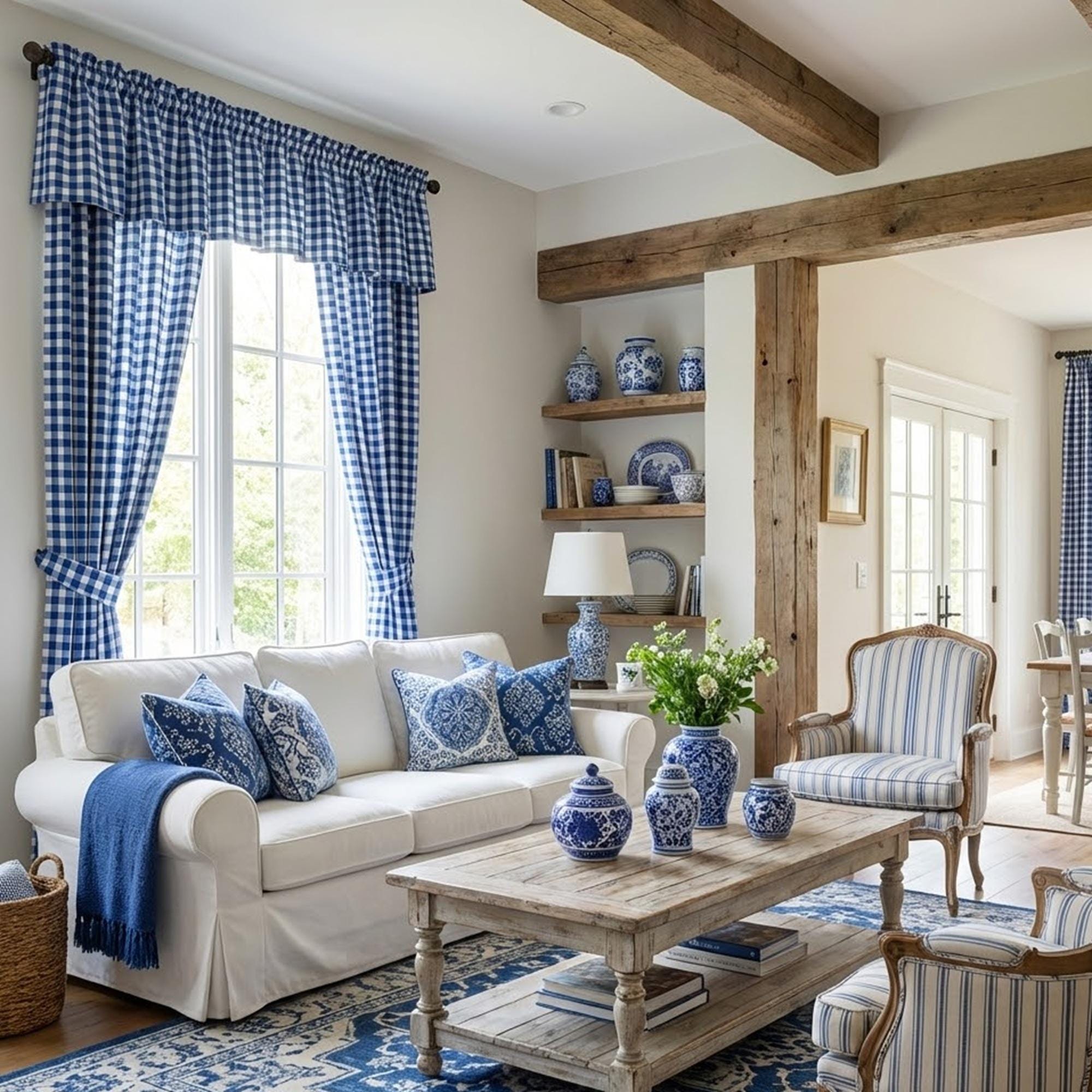 Tende Per Finestre Con Fiocco Blu: Set 2 Pannelli, 168x183 Cm (66x72 Pollici), In Velluto Morbido, Per Soggiorno E Camera Da Letto