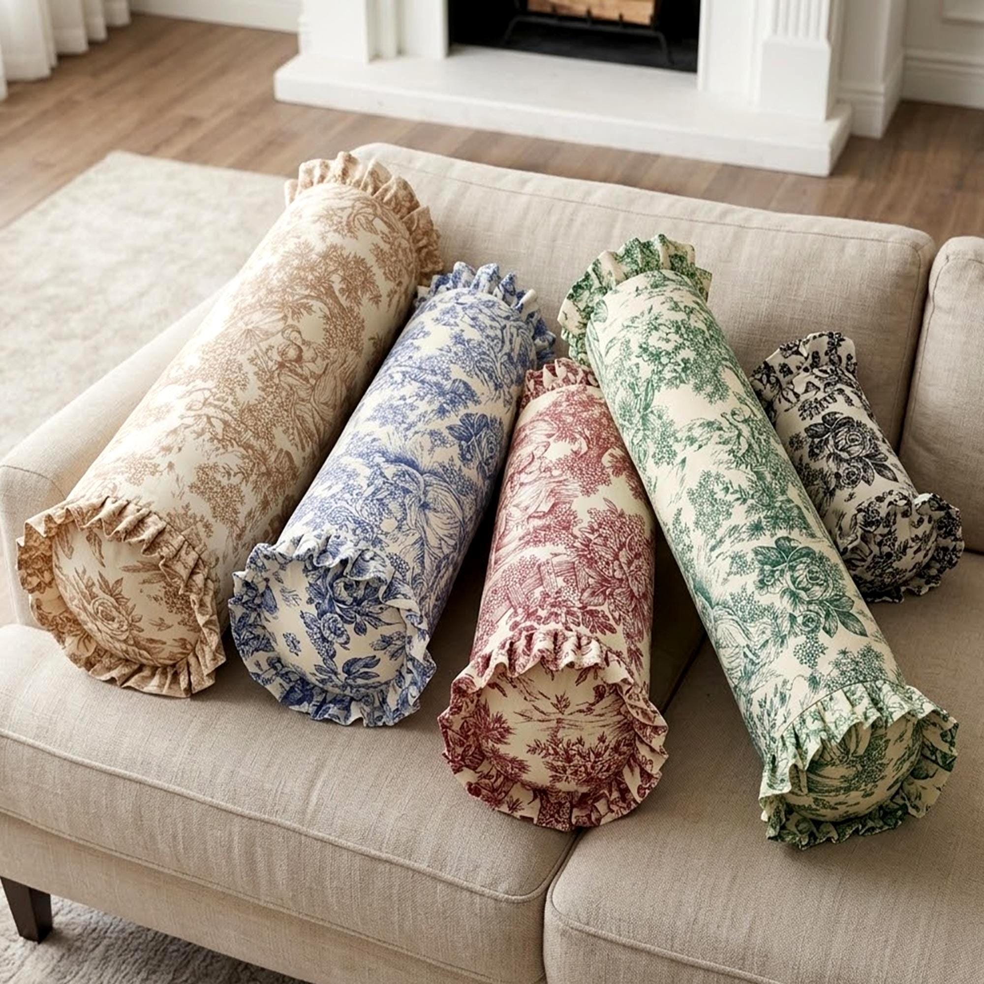 Long round pillow
