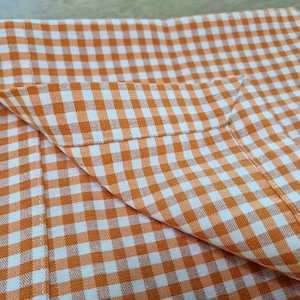 Gingham Cotton Cloth Table Napkins Set of 4, 8, 12 or 16, Farmhouse Style Buffalo Check Holiday Dinner Cloth Napkins