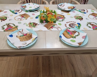 Bonhause Runner Da Tavola Con Uova Di Pasqua, 33 X 182 Cm, Con