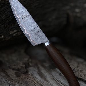 Handmade chef knife / Kitchen knife, Copper Damascus Cu Mai Knife, Professional chef knife & Unique Cooking Knife, Forged Gift chef knife