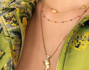 ゴールドネフェルティティペンダント、エジプトペンダント、アンチ