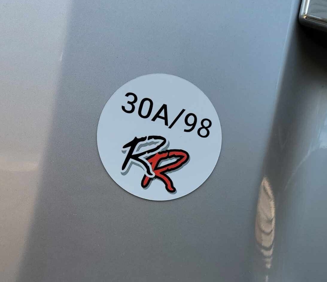 30A/98 Road Rage Car Magnet - White/red - Etsy