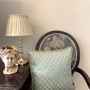 Victorian Style Throw Pillow Cushion Cover 45cmX45cm,Classic Style Home Decoration, Taffeta-Satin Damask Pattern Pillow Case 18inch X 18inch