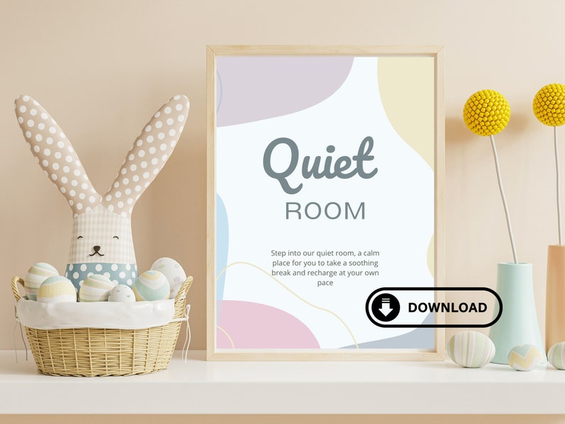 Quiet Room Printable Sign and Passes Party and Event - Etsy