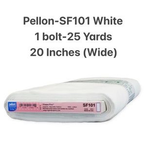 Pellon SF101 Shape-Flex Woven Fusible Interfacing White (1 Bolt-25 Yards)