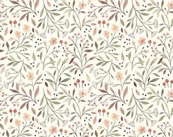 Little Fawn And Friends By Nina Stajner, Dear Stella Flora Quilting Fabric, 100% Cotton